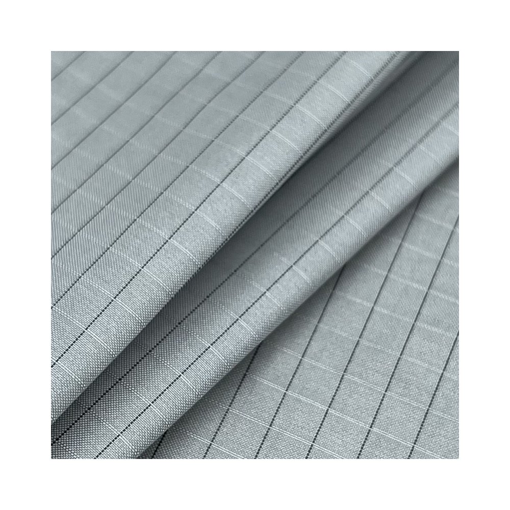 Factory supply windproof graphene plaid fabric lightweight nylon fabric