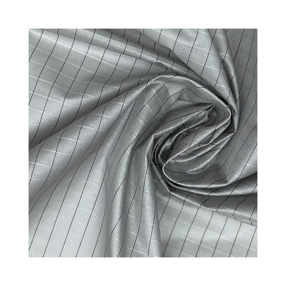 Factory supply windproof graphene plaid fabric lightweight nylon fabric