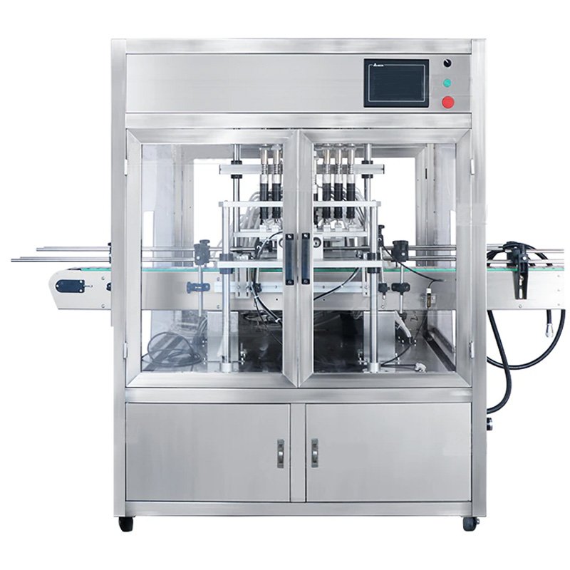 32OZ Wholesale Organic Virgin Hemp Seed Oil Foods Vegetable Oil 4 Head Automatic Filling Machine