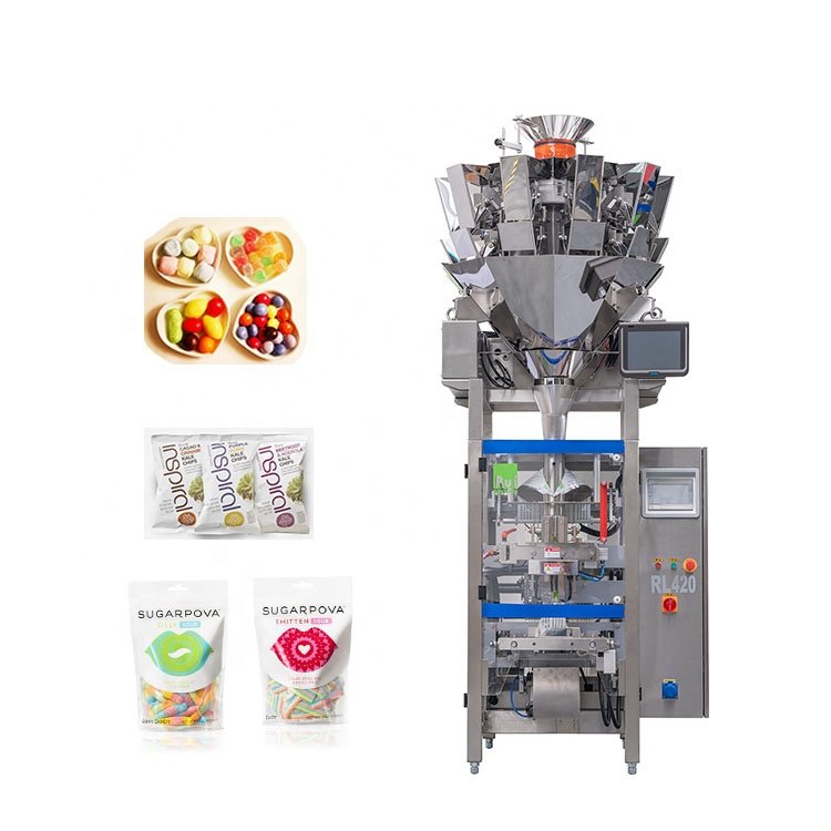 High-Speed Vertical VFFS Packaging Machine Cashew Organic Gluten-Free Snack New Condition Pillow Paper Foil Motor Screw Labeling