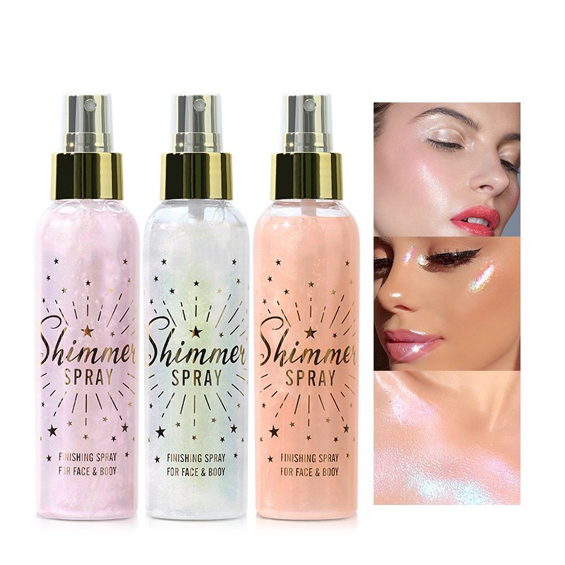 Waterproof Oil-control Matte Fixing Mist Glitter Face Setting Spray Moisturizing Shimmer Makeup Spray Custom Setting Spray