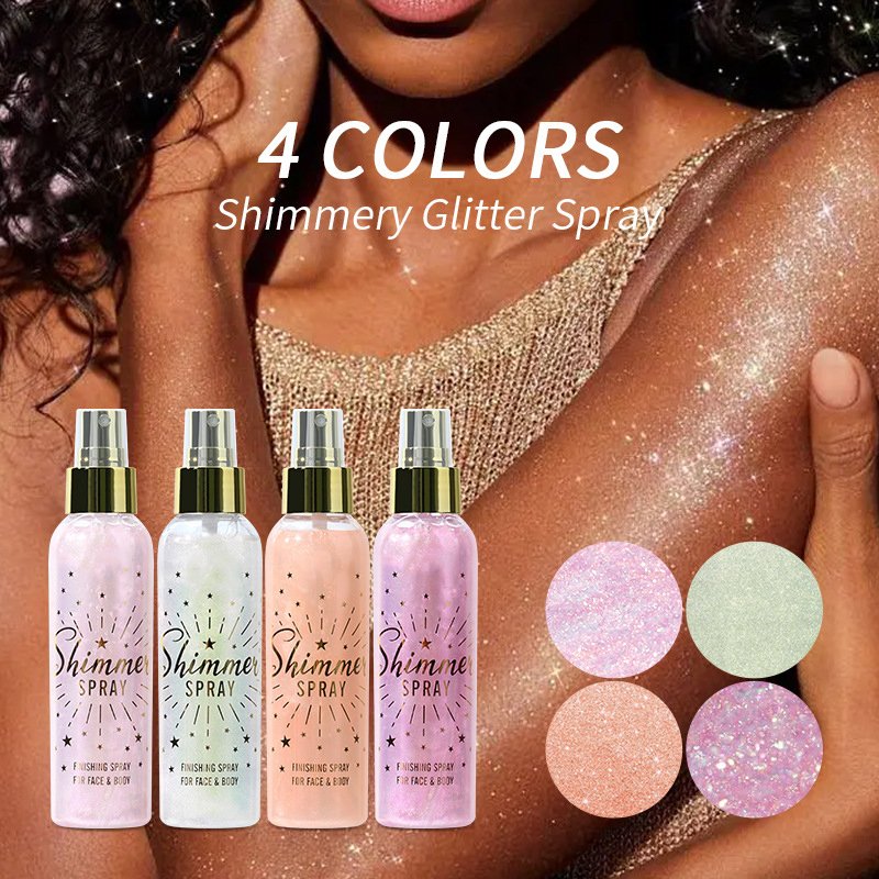 Waterproof Oil-control Matte Fixing Mist Glitter Face Setting Spray Moisturizing Shimmer Makeup Spray Custom Setting Spray