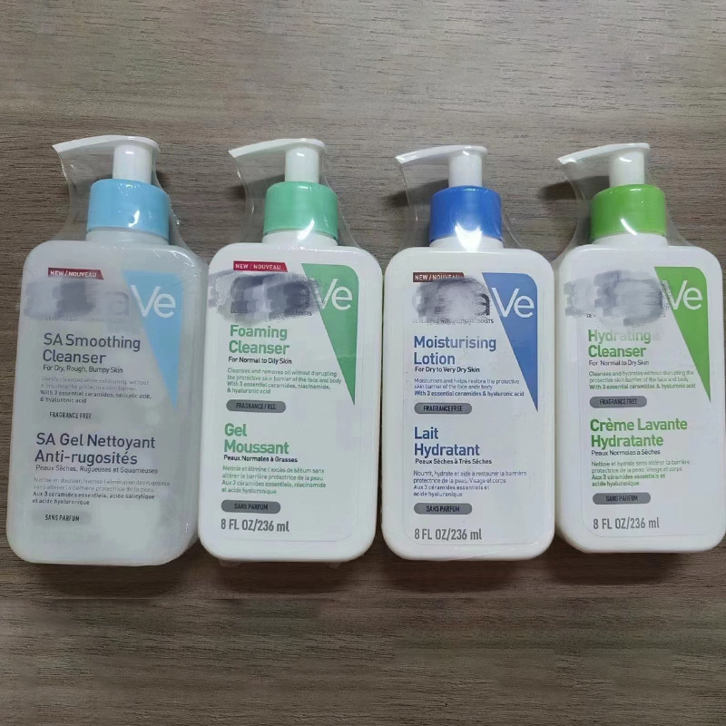 Cera V Body Moisturizing Lotion Face Blemish Control limpiador exfoliant SA Smoothing Cleanser Hydrating Foaming Facial Cleanser