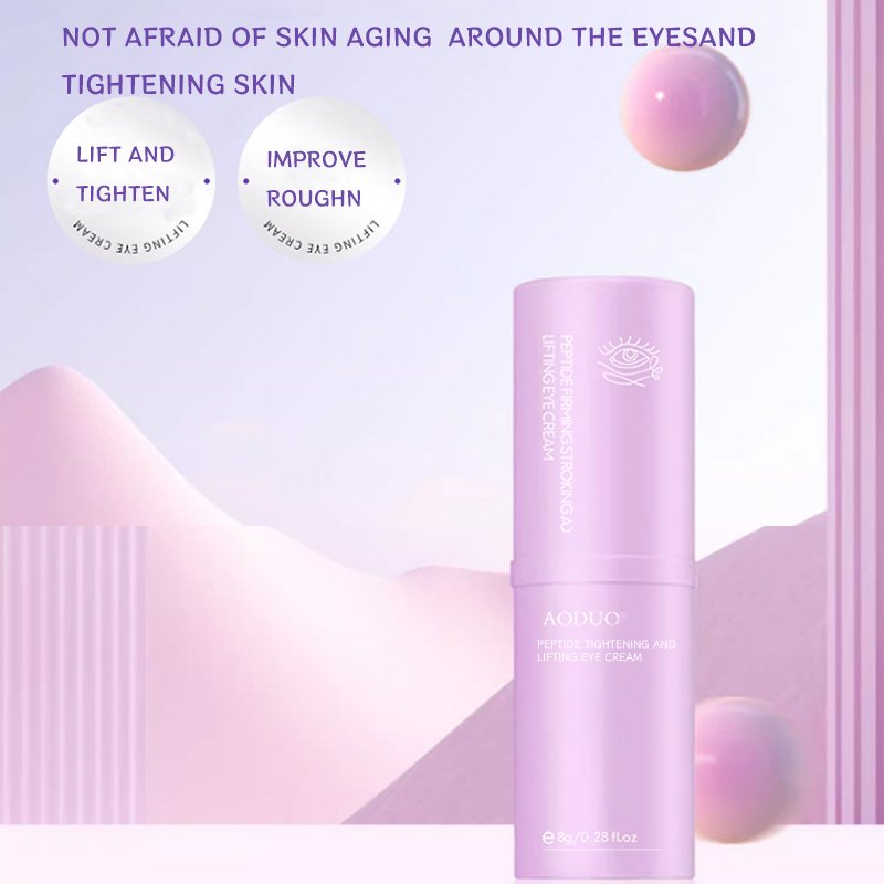 Peptide firming and lifting eye cream improves dryness, roughness, fine lines and other skin problems around the eyes