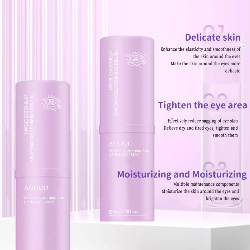 Peptide firming and lifting eye cream improves dryness, roughness, fine lines and other skin problems around the eyes