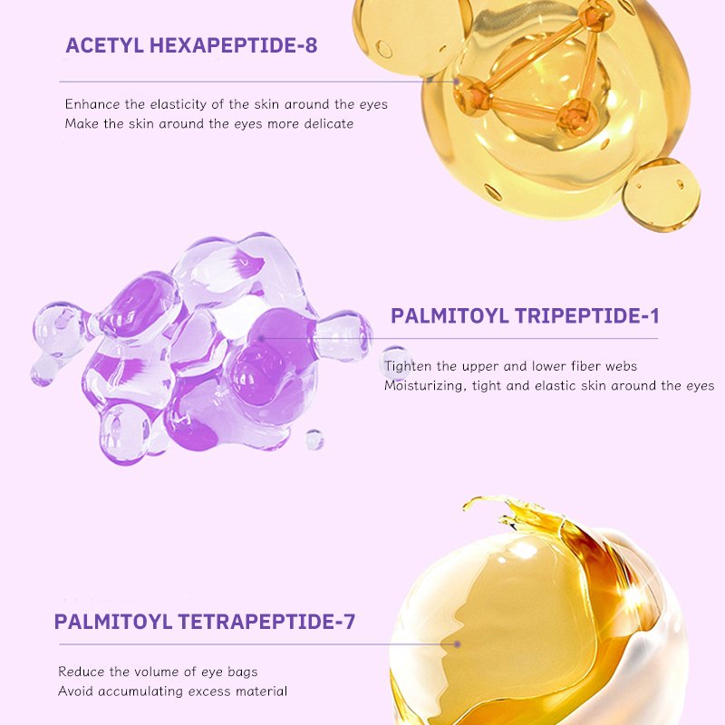Peptide firming and lifting eye cream improves dryness, roughness, fine lines and other skin problems around the eyes