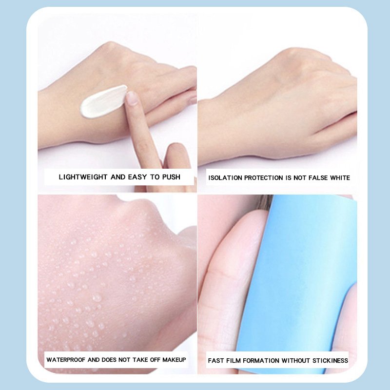 Korean Private Brand OEM Cream/Liquid Color Organic Anti Freckle Sunset Sunscreen Whitening Sunscreen Spf 50 Facial Sunscreen