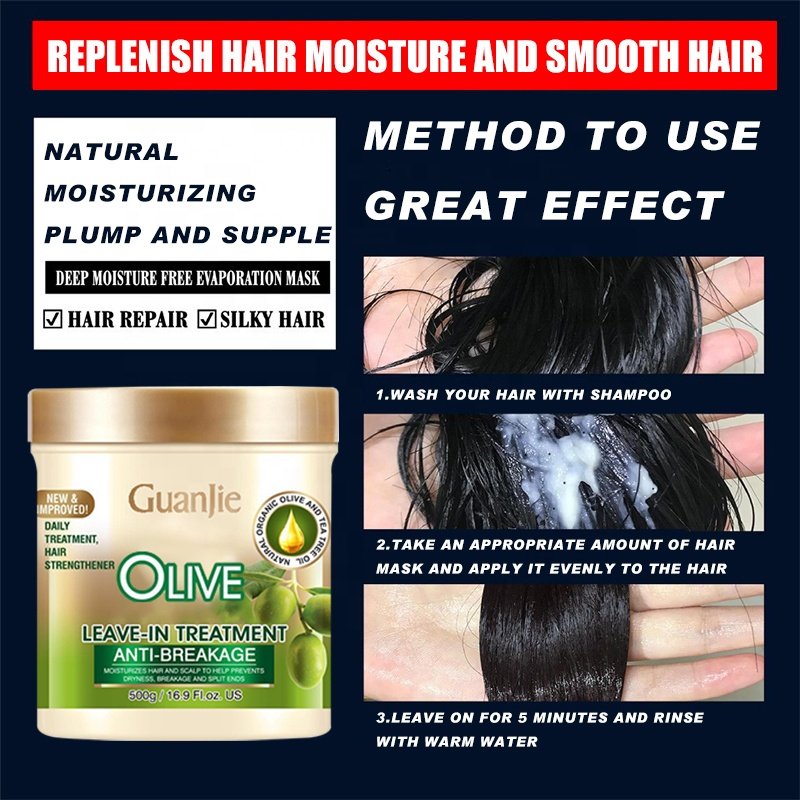 Smoothing Hair Oil Cream bleached curly olives hair keratin For Dry Dameged Organic hair treatment smoothing