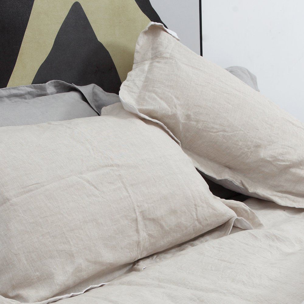 100% linen 280cm width 110 inch natural flax color for linen bedding home textile washed linen ML008