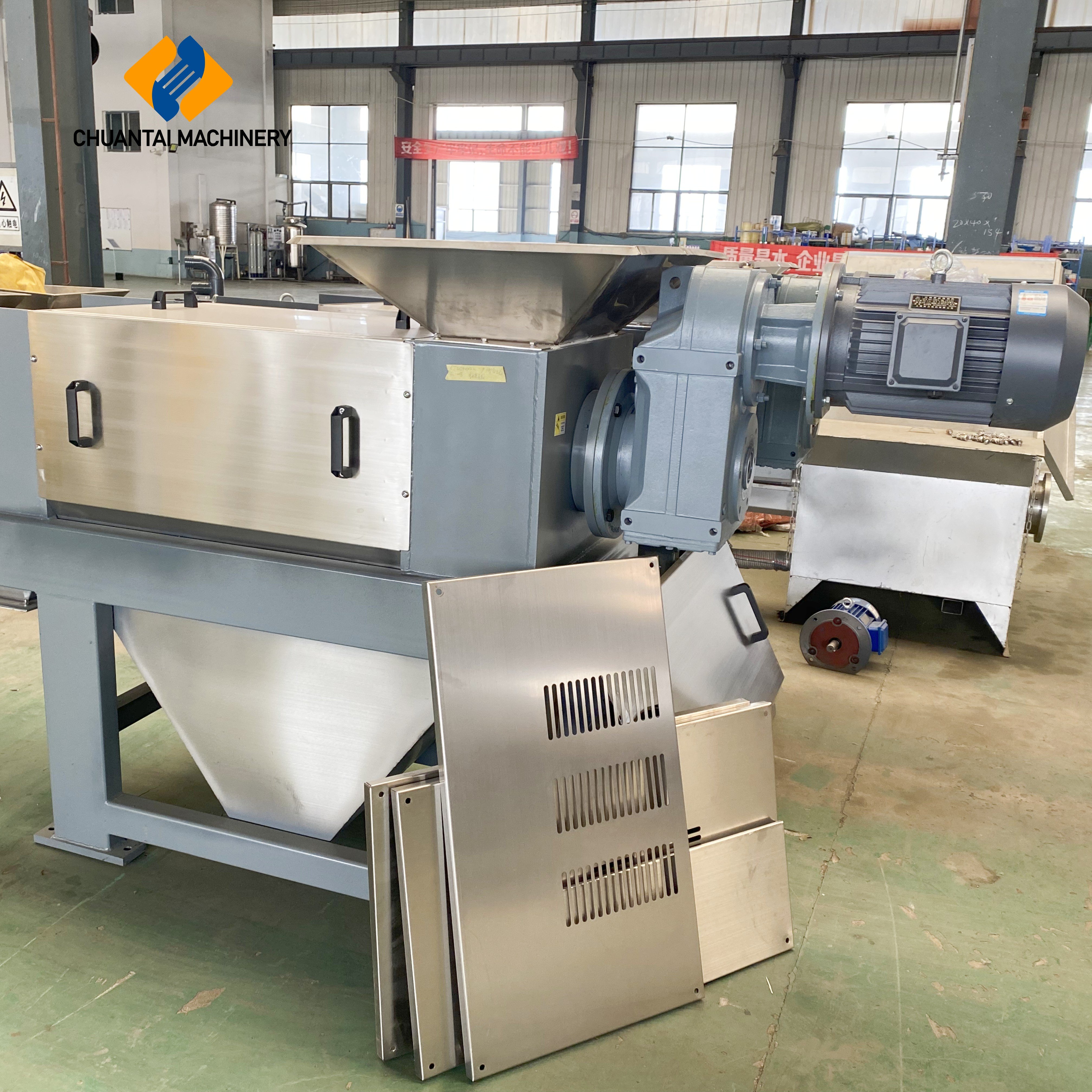 Manufacturer OEM/ODM Supported Dewatering Machine for Apple/Orange/Celery Juicer Physical Squeeze Screw Press Dewatering