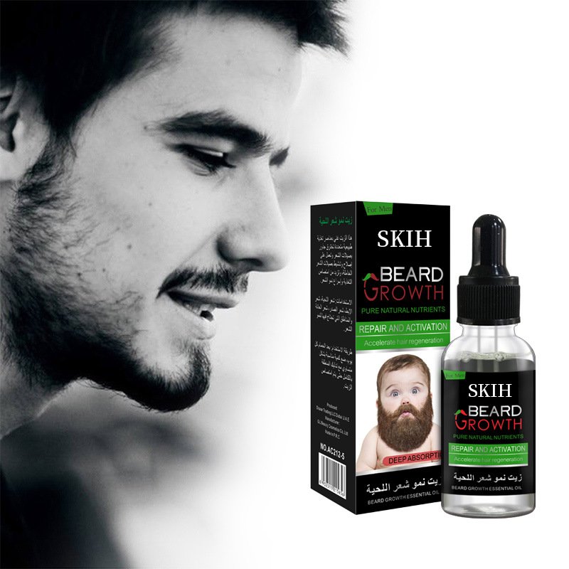 SKIH private label wholesale OEM Custom Logo Organic fragrance Purity Nourishing Beard Growth Men Care Growth Beard Oil