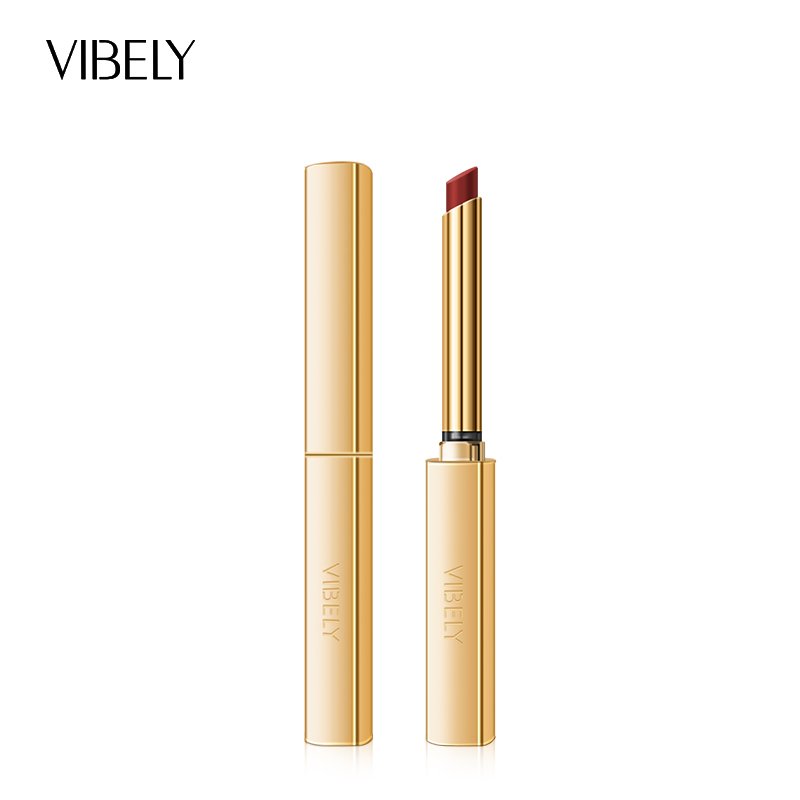 Latest Long-lasting Makeup Colorful Moisturizing Small Gold Bar Stiletto Velvet Matte Lipstick