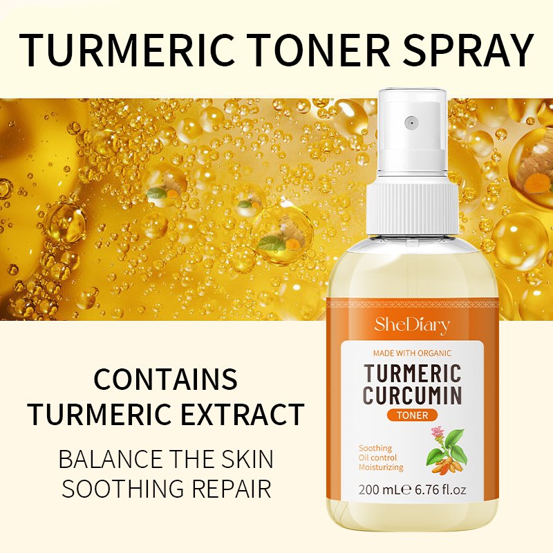 SheDiary SheDiary Natural Extract Lightening Acne Treatment Skin Care Turmeric Water Spray Face Toner