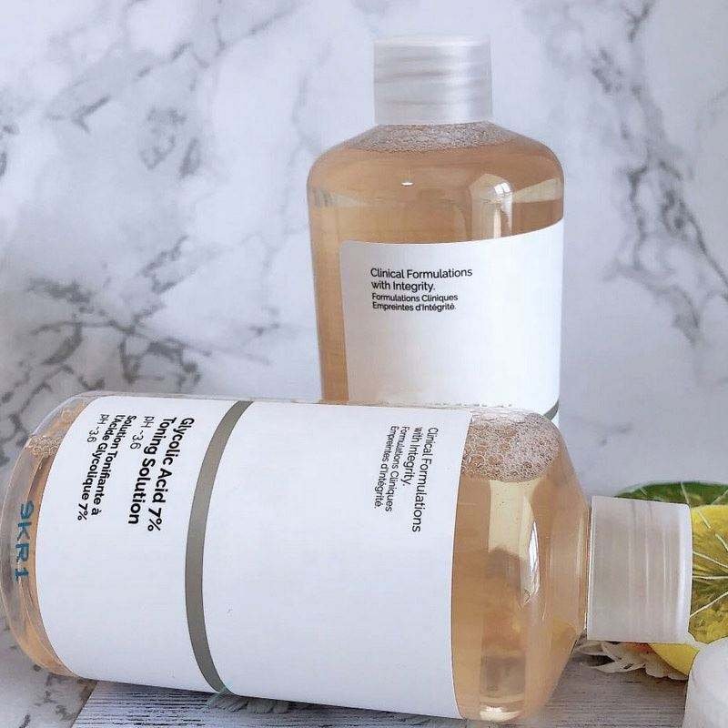 ordinari 240mL Facial Care Lightening Body Skin Repair Toner 7% Glycolic Acid Toning Solution