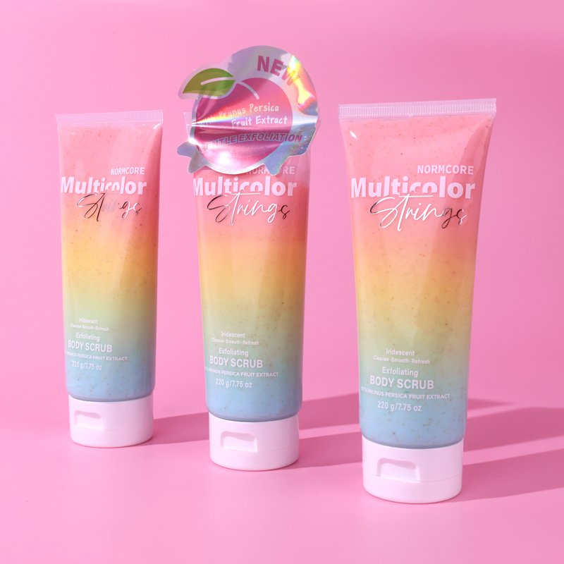 OEM Private Label Rainbow Ice Cream Natural Face Body Exfoliator Deeply Nourish Body Polish Scrub