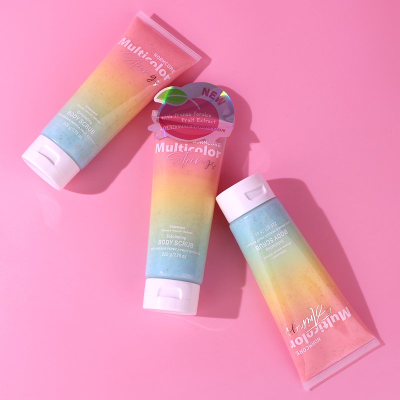 OEM Private Label Rainbow Ice Cream Natural Face Body Exfoliator Deeply Nourish Body Polish Scrub