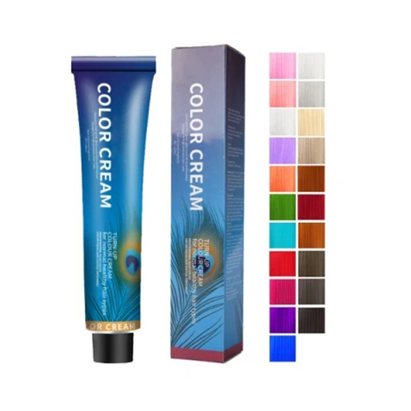 43 Colors Glitter Permanent Nourishing Organic Hair Color design Cream chart hair Dye