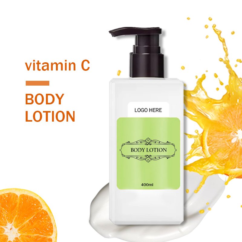 Custom Wholesale Shea Butter Vitamin C Whitening Body Lotion Soothing Brightening Moisturizing Organic Mango Body Butter