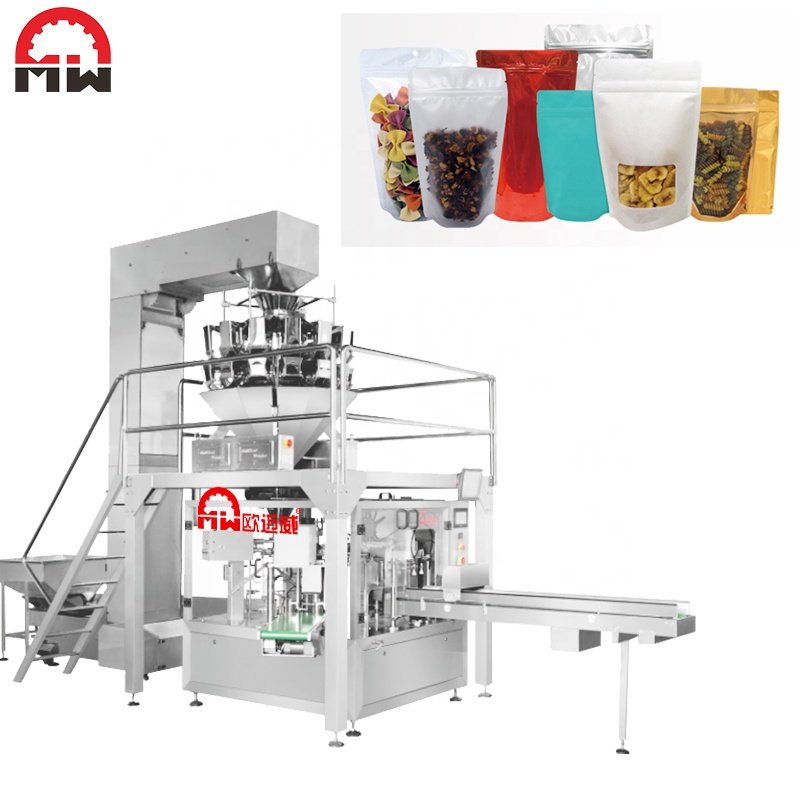 Efficient Nuts Filling And Pet Food Almond Cashew Animal Feed Organic Fertilizer Seed Banana Chips Pouch Bag Packing Machine