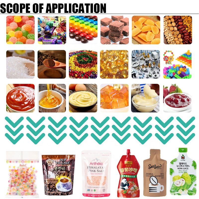 Efficient Nuts Filling And Pet Food Almond Cashew Animal Feed Organic Fertilizer Seed Banana Chips Pouch Bag Packing Machine