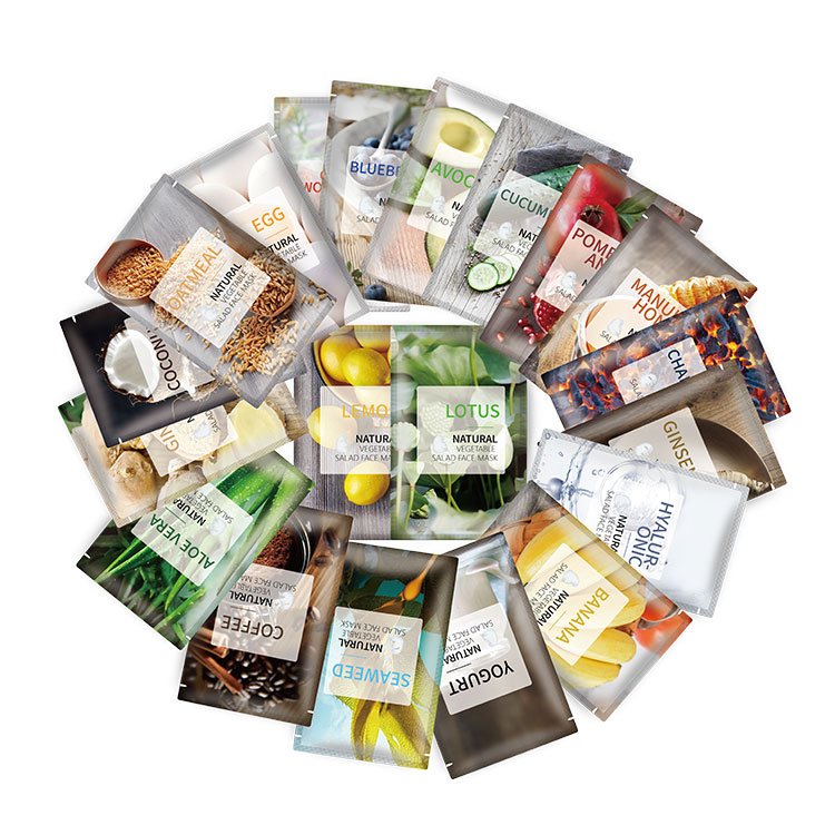 Private Label Rich Egg White Amino Acids Soften Wrinkles Organic Collagen Facial Sheet Face Mask