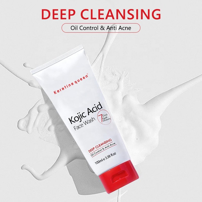 Deep Cleansing Skin Protection Mild Refreshing Hydrating Face Wash Kojic Acid Oil Control Anti Acne Facial Cleanser