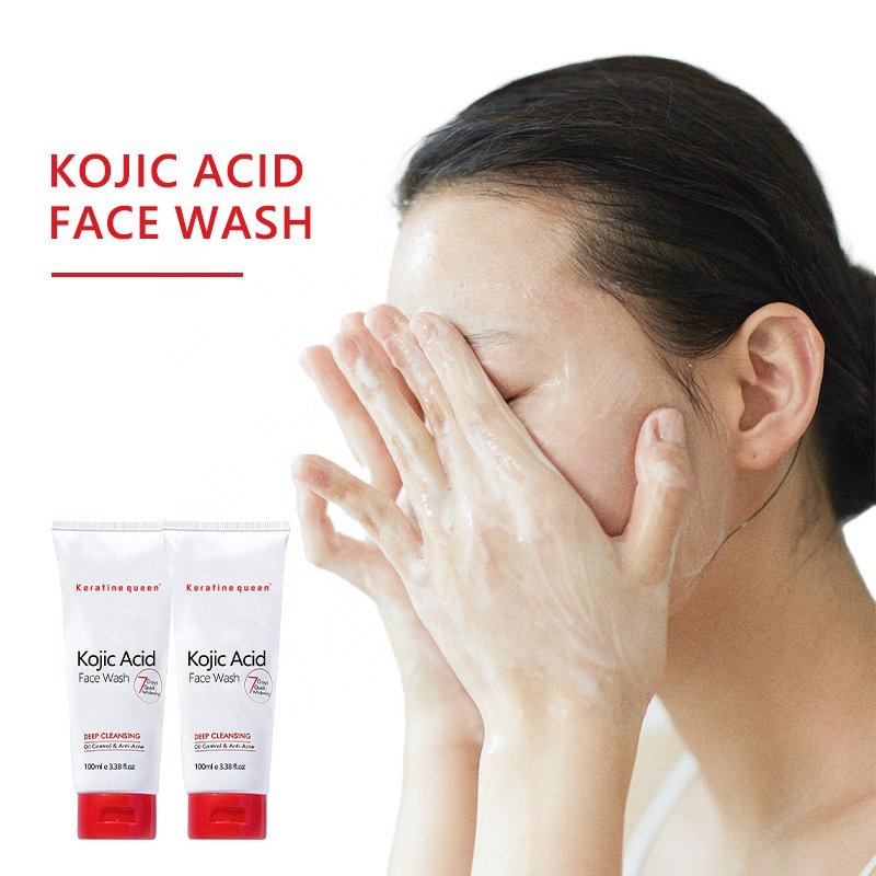 Deep Cleansing Skin Protection Mild Refreshing Hydrating Face Wash Kojic Acid Oil Control Anti Acne Facial Cleanser