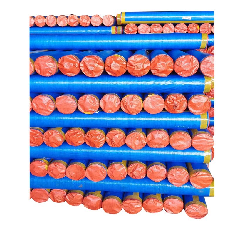 Cheap Price 2m 1.83m Width Blue Orange Stocklot PE Tarpaulin Roll Terpal