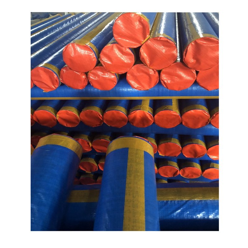 Cheap Price 2m 1.83m Width Blue Orange Stocklot PE Tarpaulin Roll Terpal