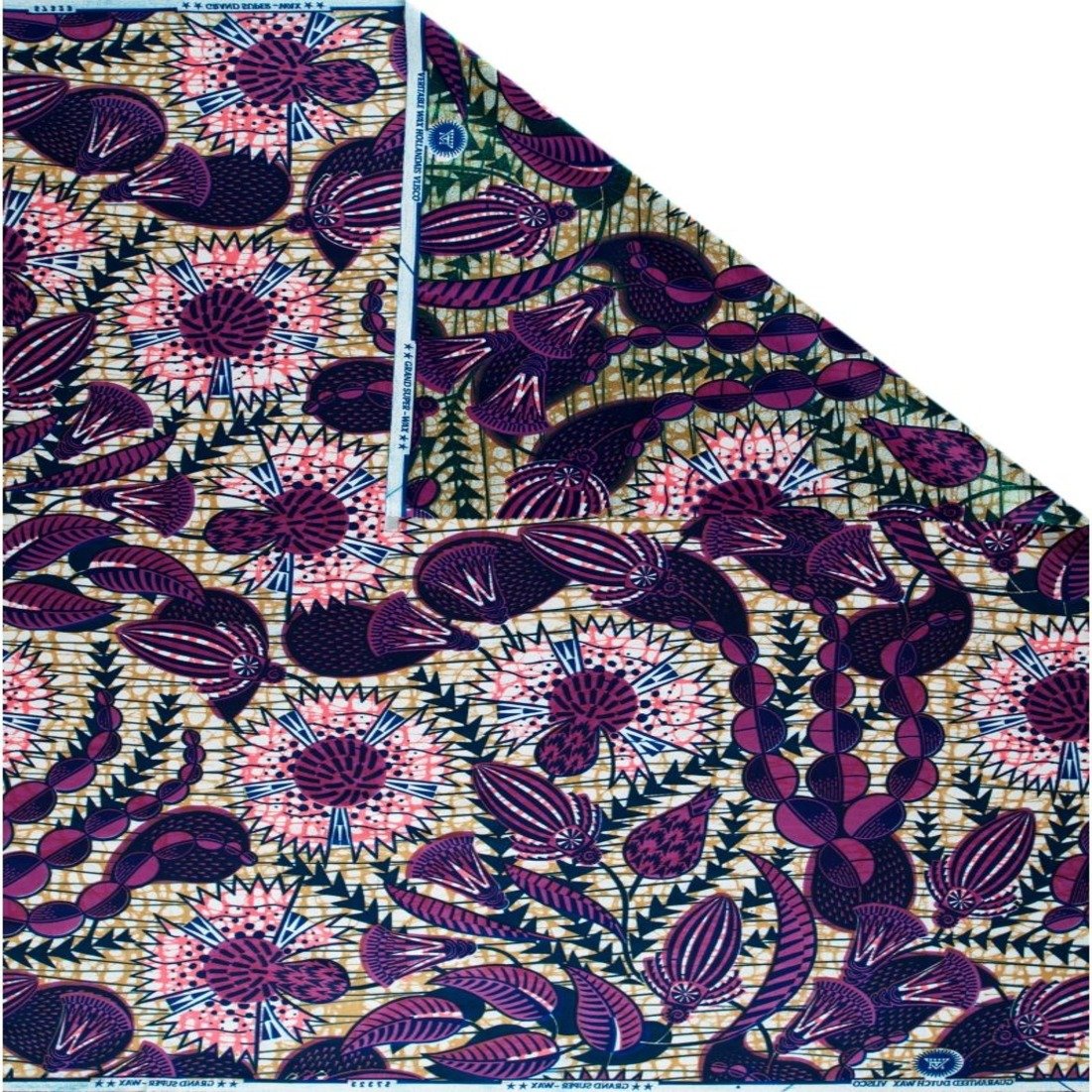 High-Quality African Wax Printed Fabric Holland Loincloth with Vibrant Patterns, Ideal for Traditional Wear and Custom Designs