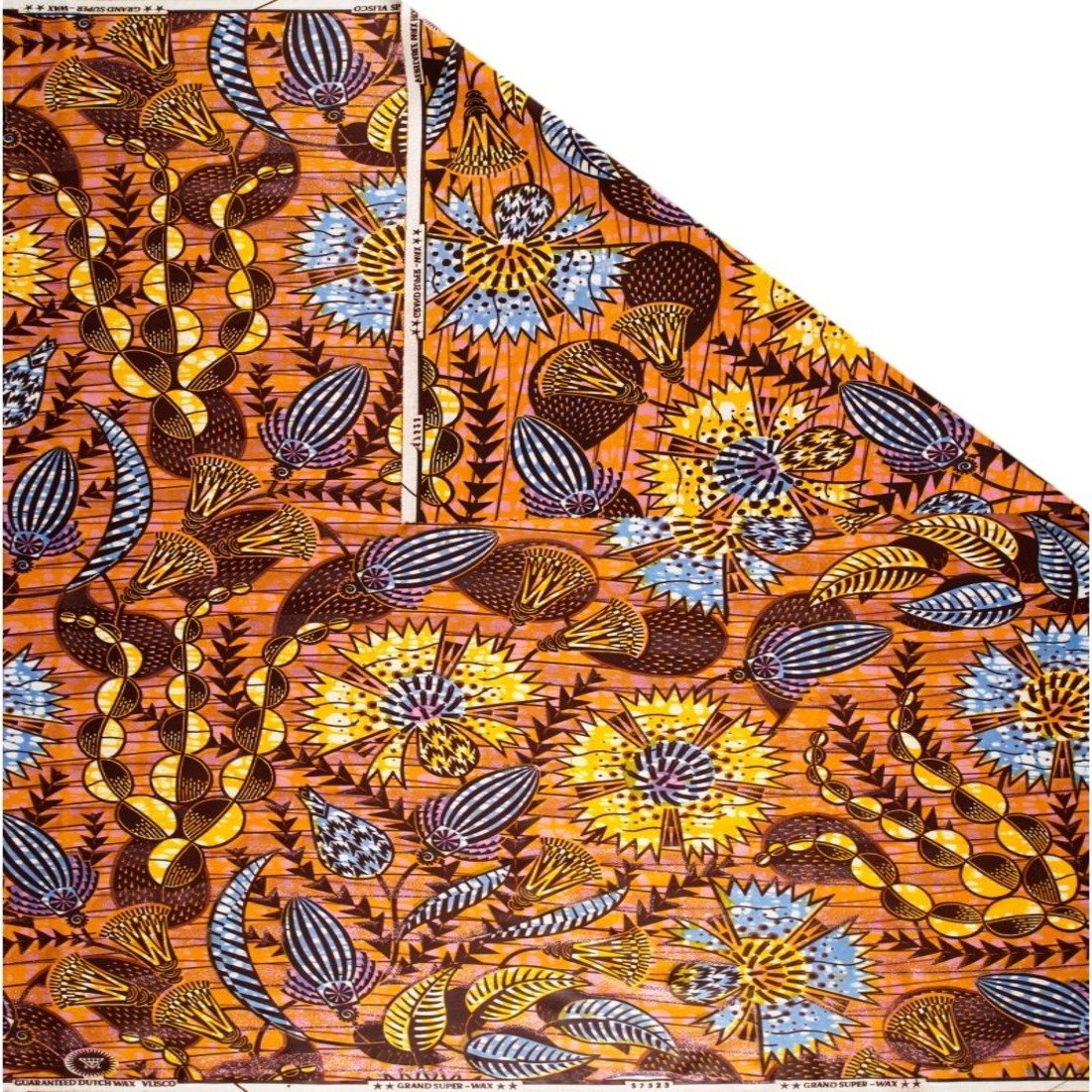 High-Quality African Wax Printed Fabric Holland Loincloth with Vibrant Patterns, Ideal for Traditional Wear and Custom Designs