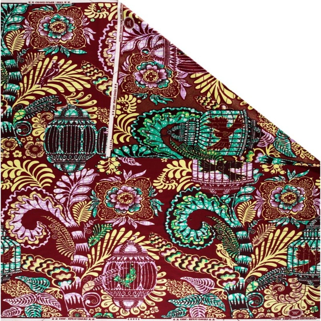 High-Quality African Wax Printed Fabric Holland Loincloth with Vibrant Patterns, Ideal for Traditional Wear and Custom Designs