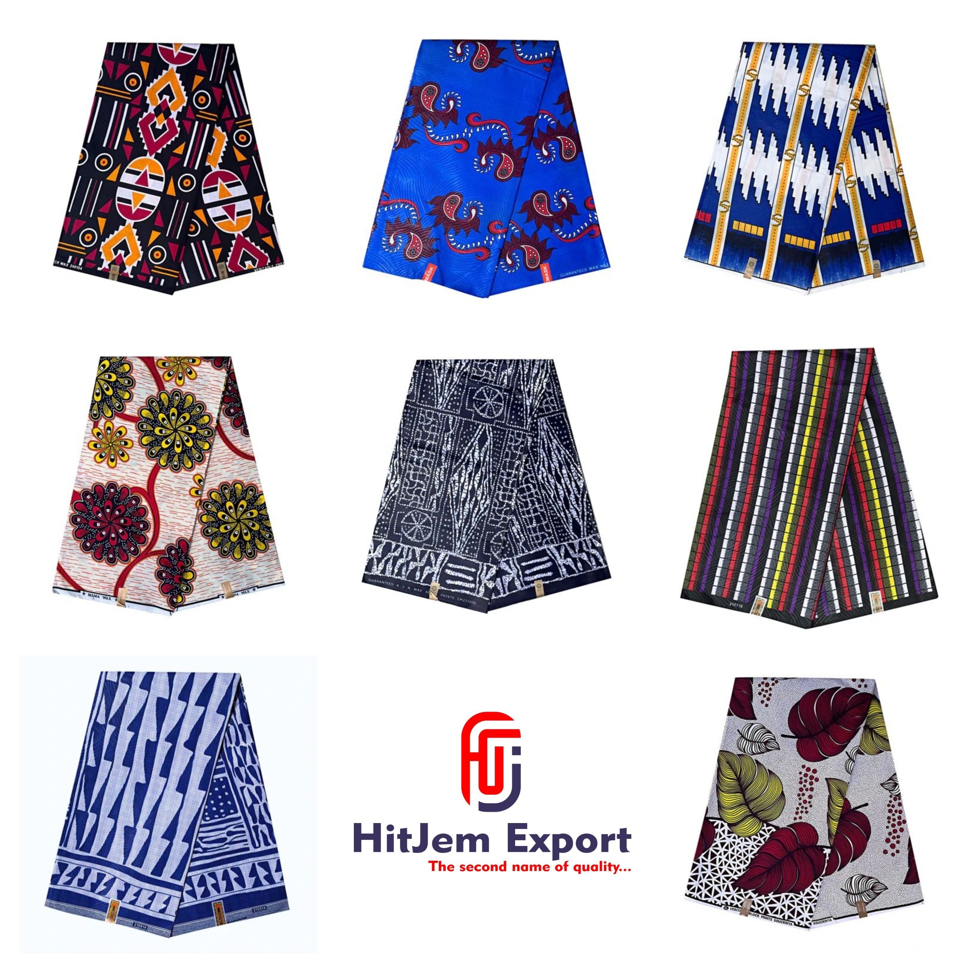High Quality African Culture Patterns Wax Printed Cotton Fabric Vibrant Design Textile Crafts 120gsm Weight