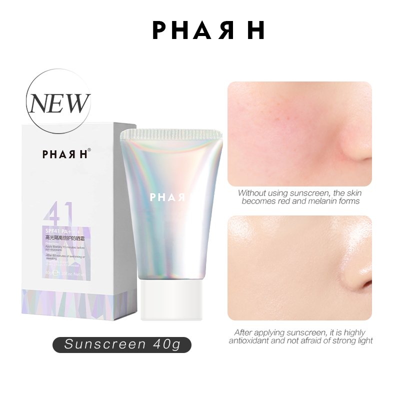 Own brand Skin Care Sunscreen Korean Version Pure SPF41 Organic Whitening Anti-Aging Cream Oil Free Sunscreen UV sunscreen