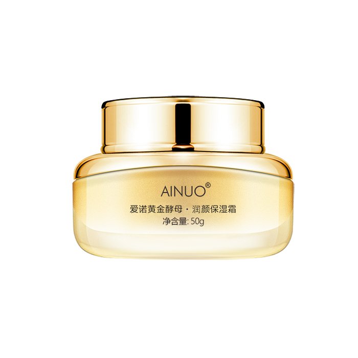 AINUO Gold Yeast Face Cream with Ceramide Glycerin Carnosine-Firming and Moisturizing Cream