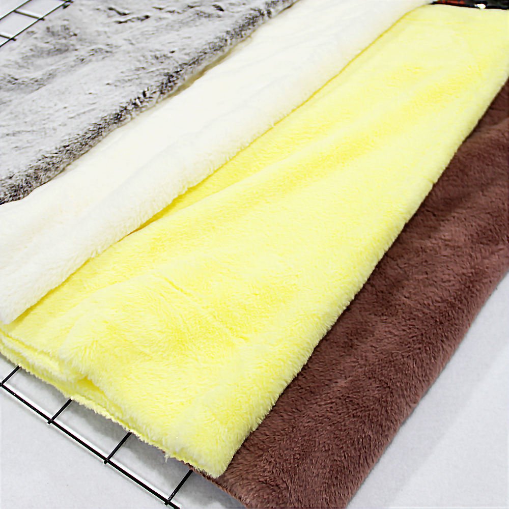 Factory Manufacturer Soft Warm Knitting 100% Polyester Rabbit Faux Fur Fabric for Toys Sofa Coat and Blanket