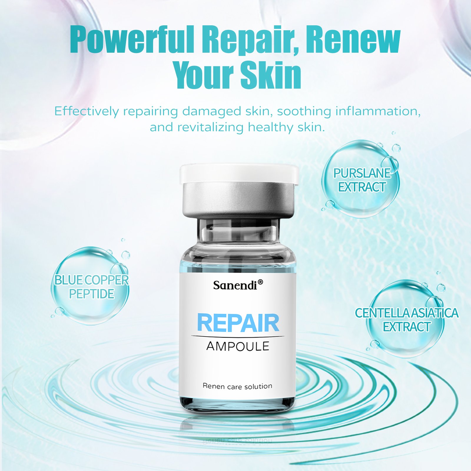 OEM anti-wrinkle firming and brightening ampoule soothing moisturizing repairing essence beauty salon professional essence