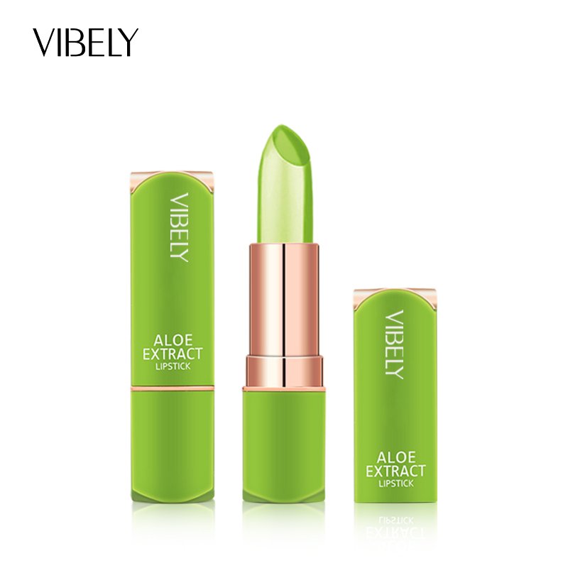 Lip Cosmetics Waterproof Moisturizing Temperature Change Lipstick Aloe Vera Jelly Lip Balm