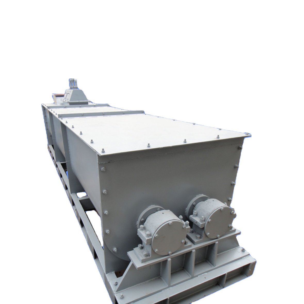 High quality Double Shaft Screw Paddle Mixing Equipment Organic Fertilizer Mixer Machine Horizontal Mixer