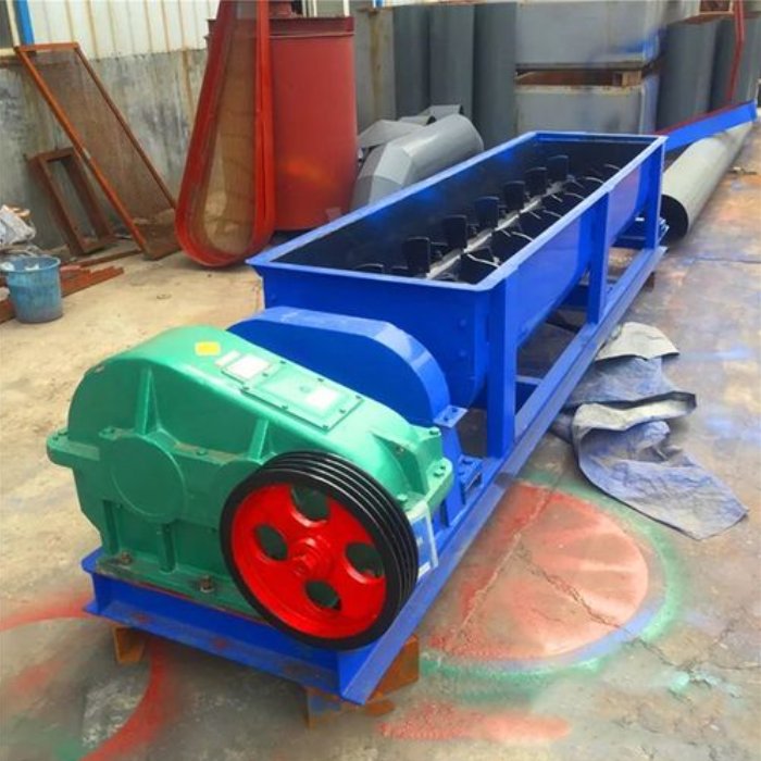 High quality Double Shaft Screw Paddle Mixing Equipment Organic Fertilizer Mixer Machine Horizontal Mixer
