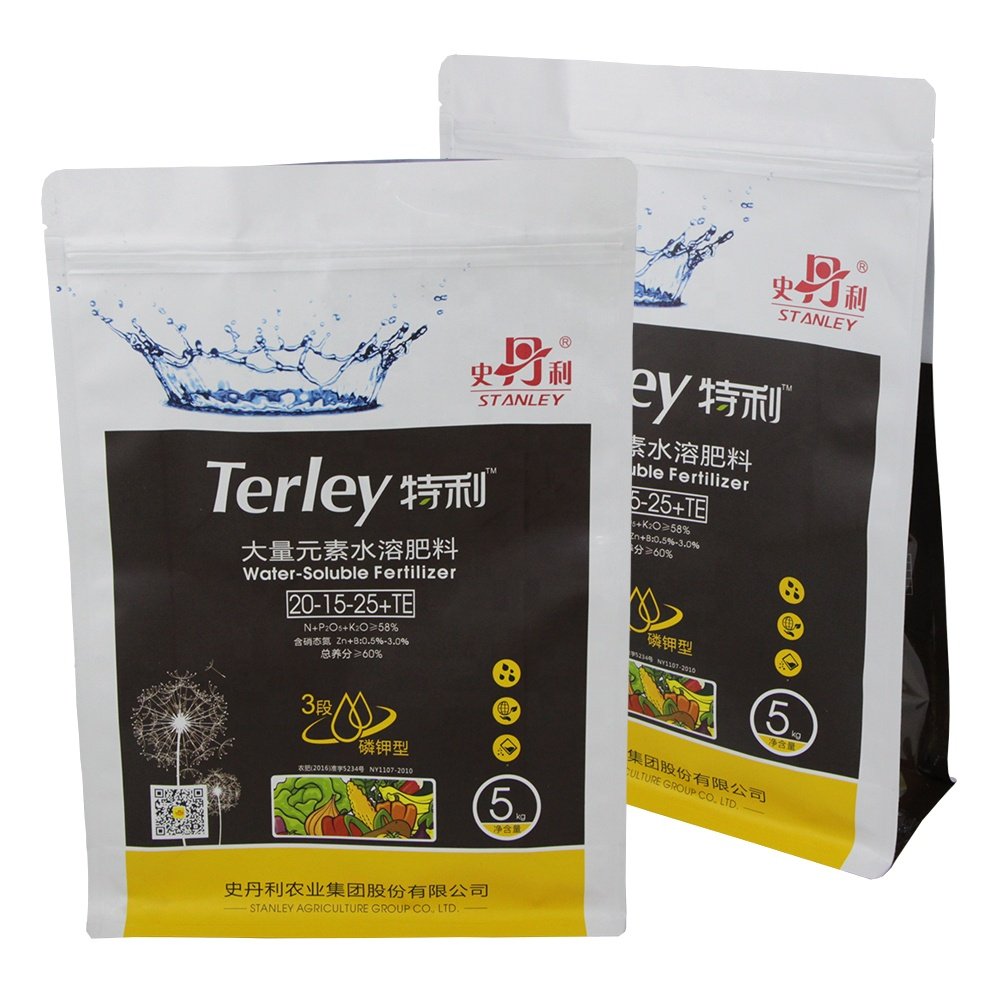 5L9L10L1L Flat Bottom Plastic Soil Fertilizer Bags Tierra Negra Plant Organic Fertilizer Soil Packaging Plastic Bags