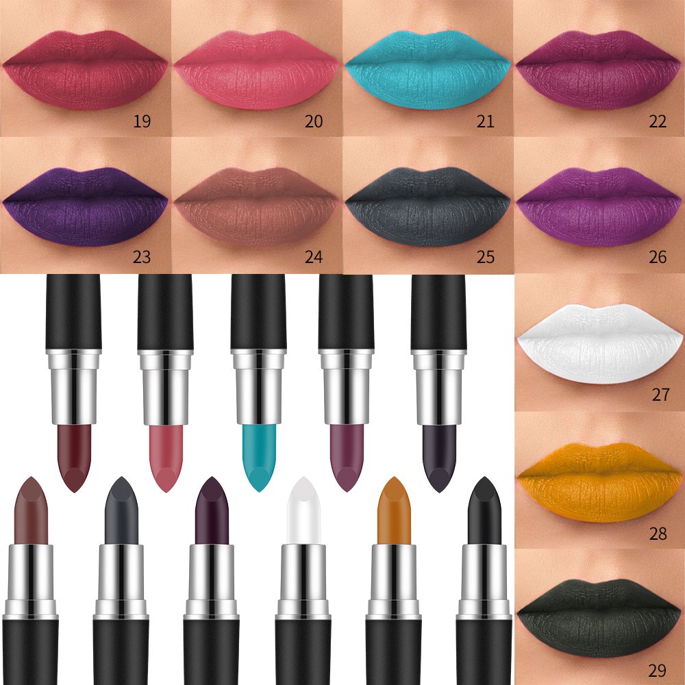 2021 Hot Selling 29 Colors Waterproof Long Lasting Nude Vegan Velvet Matte Lipstick