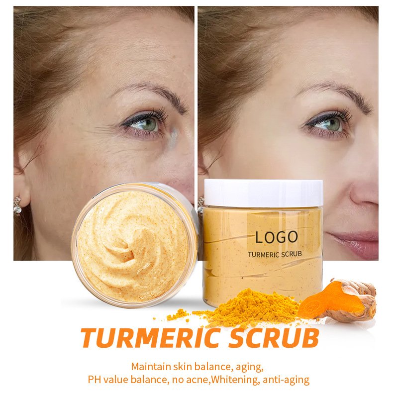 Beauty Personal Care Products Turmeric Body Scrub Cosmetics Skin Care Facial Anti-acne Moisturizing Skin Care Product Set