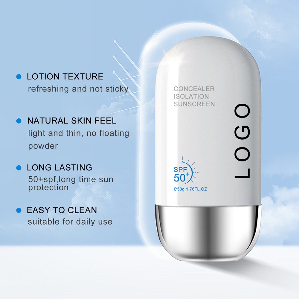 OEM SPF 50 Sunblock Sun Protection sunscreen no white cast Organic Sunscreen Cream