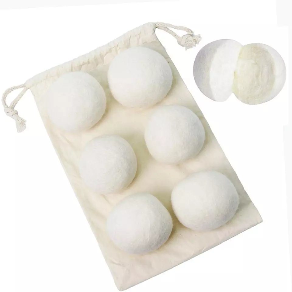 Laundry Balls Dryer XL Handmade Organic Wool Dryer Balls Laundry Chemical Free, Natural and Unscented