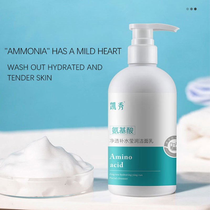 Hot Amino Acid Purifying Hydration Moisturizing Deep Cleansing Anti-Yellowing Anti-Wrinkle Glistening Cleanser for Face Nose