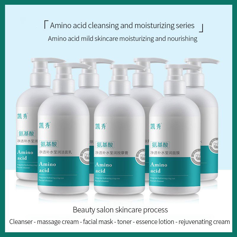 Hot Amino Acid Purifying Hydration Moisturizing Deep Cleansing Anti-Yellowing Anti-Wrinkle Glistening Cleanser for Face Nose