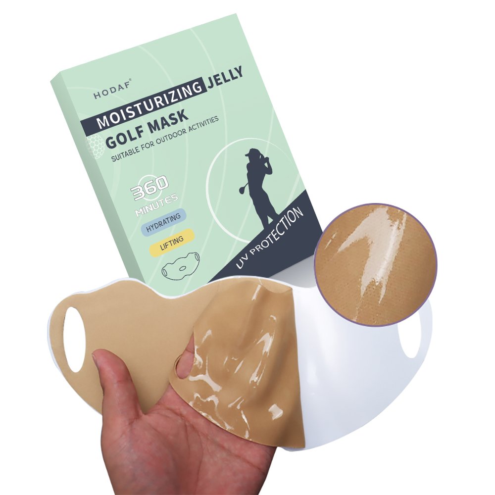 Sun Protection Outdoor Gel Uv Cut Protect Skin Face Fit Sunscreen Patch Golf Facial Sheets Mask