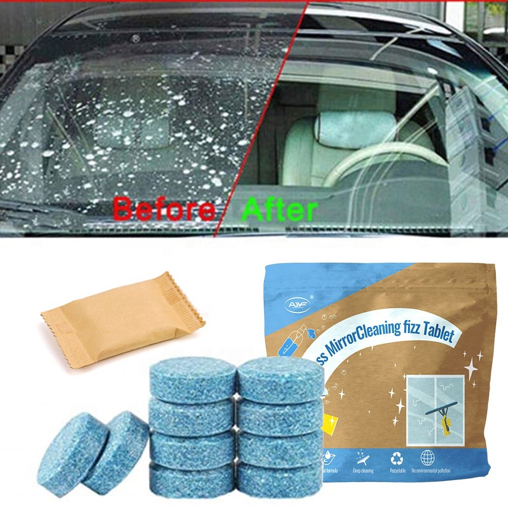 2022 Nature Organic Car Wash Windscreen Washer Tablets Glass Cleaner Effervescent Tablet Car Windshield Cleaner