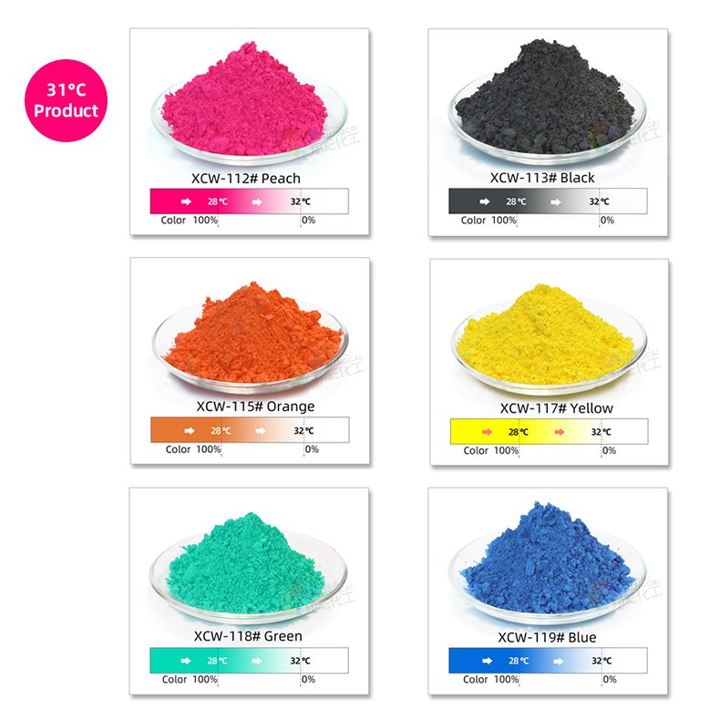 Factory Direct High Temperature Thermochromic Colourchanging Pigment Powder Thermochromic Pigment Powder For Fabric